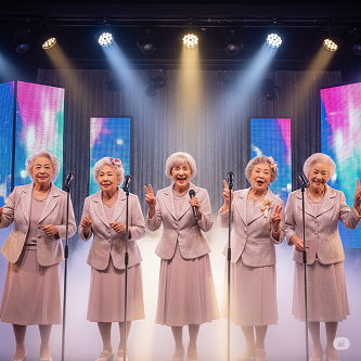 80歳以上限定のおばあちゃんアイドルグループ「AKB４８４８（シワシワ）」の画像
